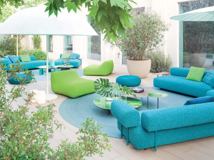 Divano da giardino Santorini di Paola Lenti