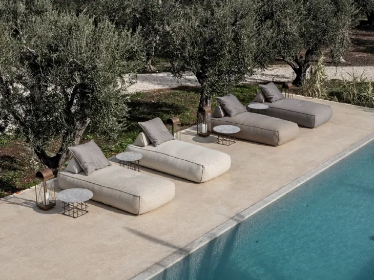 Lettino prendisole Shape Outdoor di Flexteam