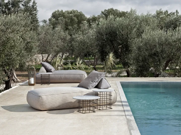 Lettino prendisole Shape Outdoor di Flexteam